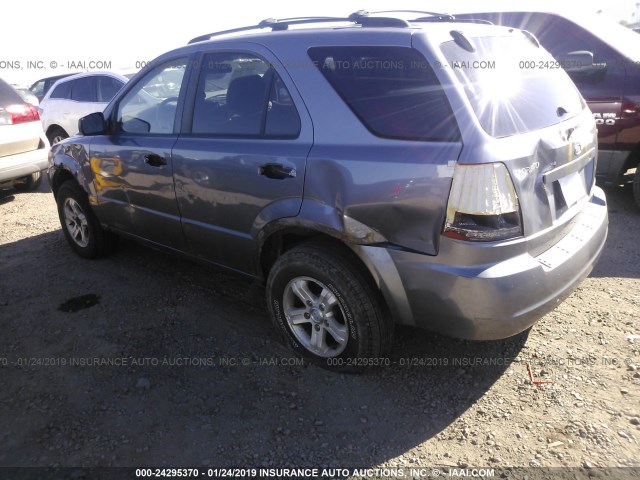 KNDJC733735174455 - 2003 KIA SORENTO EX/LX GRAY photo 3