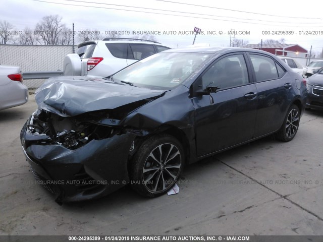 2T1BURHE6HC848709 - 2017 TOYOTA COROLLA L/LE/XLE/SE/XSE 蓝色 照片 2