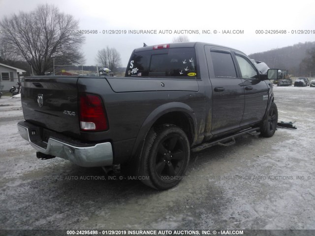 1C6RR7LT9GS172237 - 2016 RAM 1500 SLT GRAY photo 4