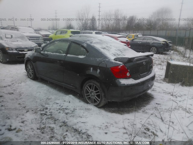 JTKDE177270147953 - 2007 TOYOTA SCION TC შავი ფოტო 3