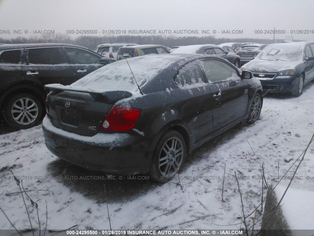 JTKDE177270147953 - 2007 TOYOTA SCION TC შავი ფოტო 4