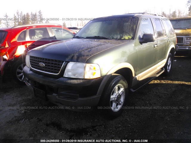 1FMZU73E72ZB21971 - 2002 FORD EXPLORER XLT GREEN photo 2