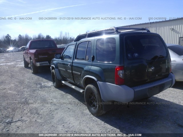 5N1ED28TXYC518370 - 2000 NISSAN XTERRA XE/SE GREEN photo 3