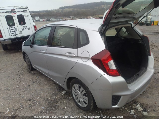 JHMGK5H55GX028351 - 2016 HONDA FIT LX SILVER photo 3