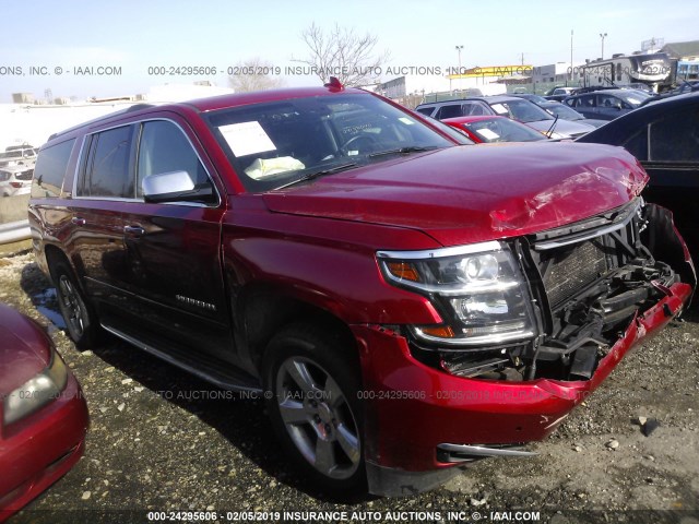 1GNSKKKC1FR626500 - 2015 CHEVROLET SUBURBAN K1500 LTZ MAROON photo 1