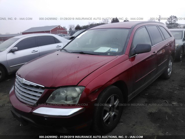2A8GF68436R761233 - 2006 CHRYSLER PACIFICA TOURING RED photo 2