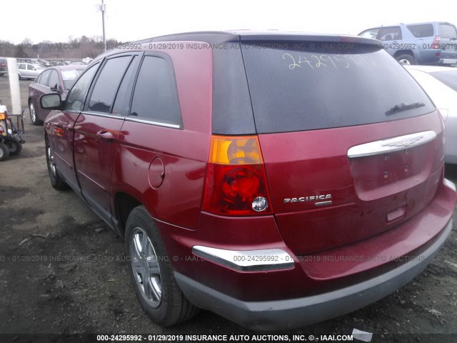 2A8GF68436R761233 - 2006 CHRYSLER PACIFICA TOURING RED photo 3