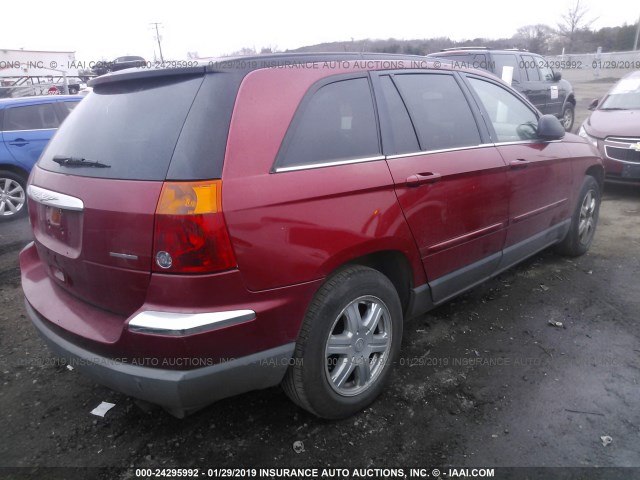 2A8GF68436R761233 - 2006 CHRYSLER PACIFICA TOURING RED photo 4
