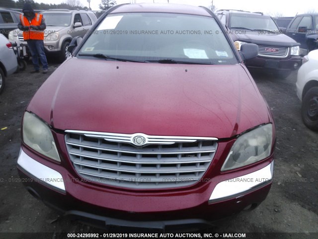 2A8GF68436R761233 - 2006 CHRYSLER PACIFICA TOURING RED photo 6