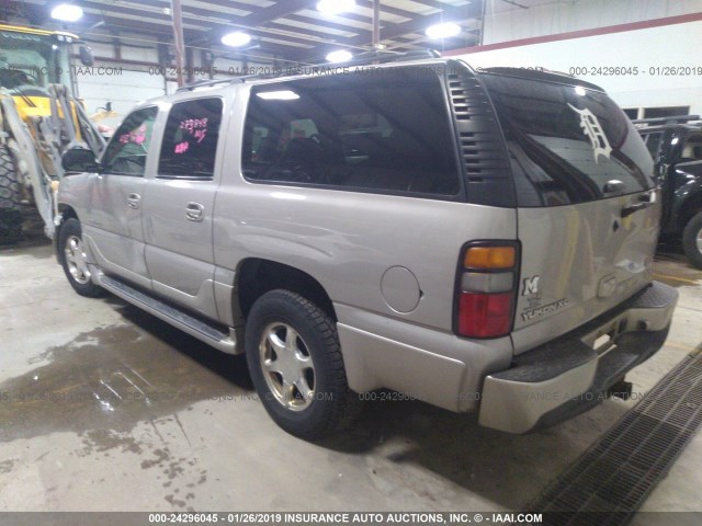 1GKFK66U46J114916 - 2006 GMC YUKON XL DENALI SILVER photo 3