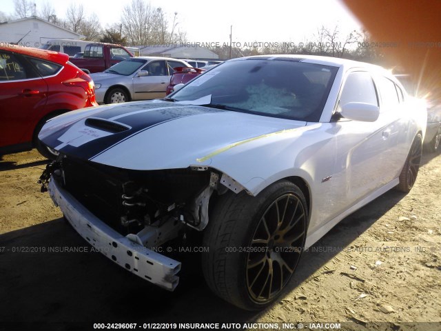 2C3CDXGJ8JH284696 - 2018 DODGE CHARGER R/T 392 WHITE photo 2