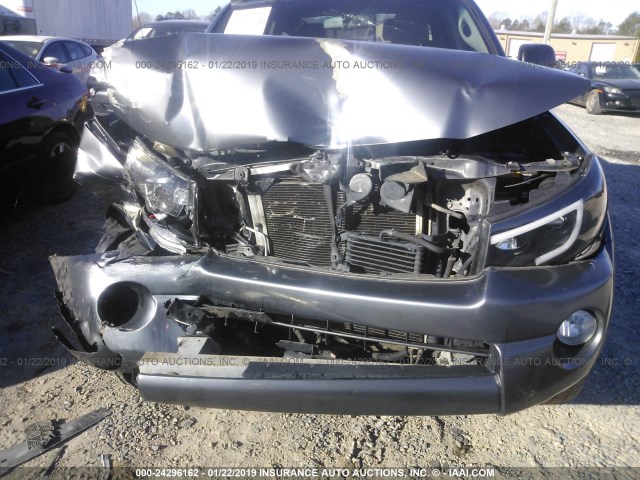 3TMJU4GN3AM098053 - 2010 TOYOTA TACOMA DOUBLE CAB PRERUNNER GRAY photo 6