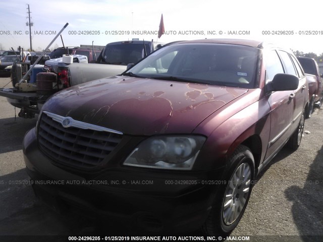 2A4GM48476R682613 - 2006 CHRYSLER PACIFICA MAROON photo 2