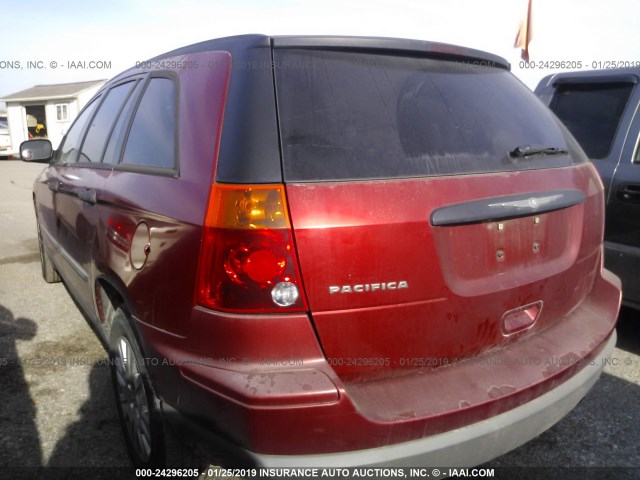 2A4GM48476R682613 - 2006 CHRYSLER PACIFICA MAROON photo 3