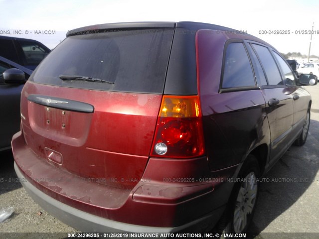 2A4GM48476R682613 - 2006 CHRYSLER PACIFICA MAROON photo 4
