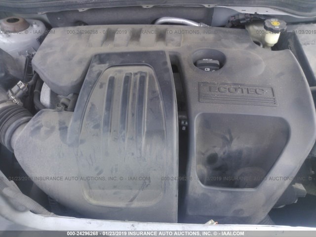 1G2AL15F877326052 - 2007 PONTIAC G5 SILVER photo 10
