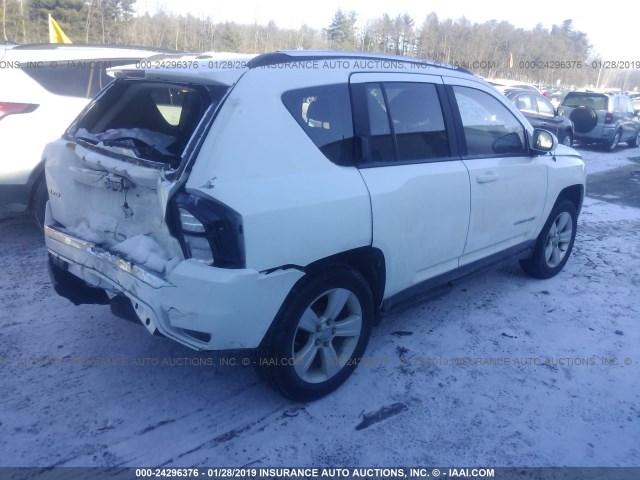 1C4NJDAB3FD392855 - 2015 JEEP COMPASS SPORT WHITE photo 4