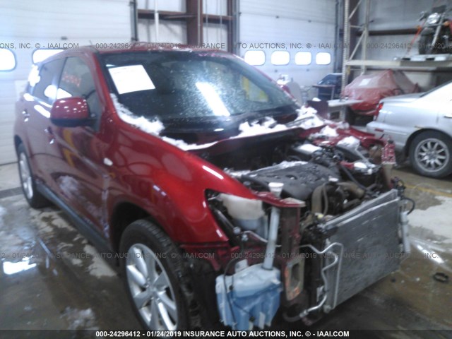 4A4AR4AU7EE006285 - 2014 MITSUBISHI OUTLANDER SPORT SE RED photo 1