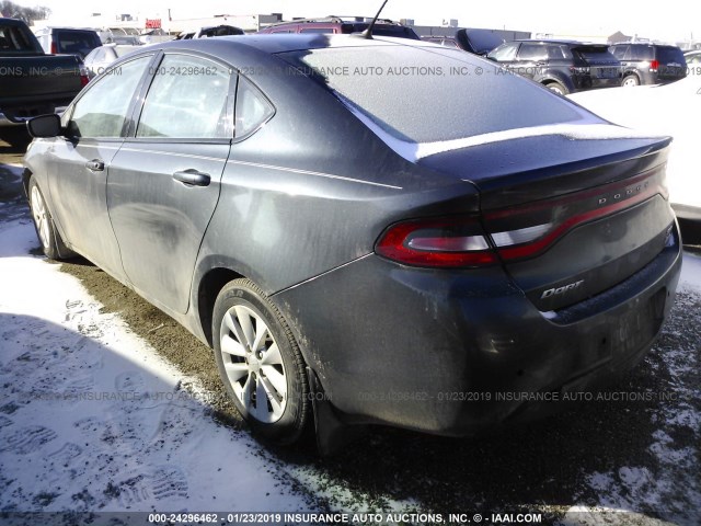 1C3CDFBB5ED701771 - 2014 DODGE DART SXT BLACK photo 3