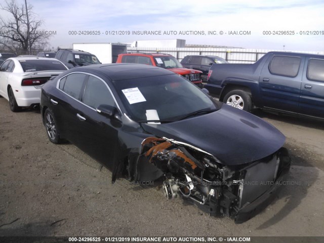 1N4AA5AP0EC910642 - 2014 NISSAN MAXIMA S/SV BLACK photo 1