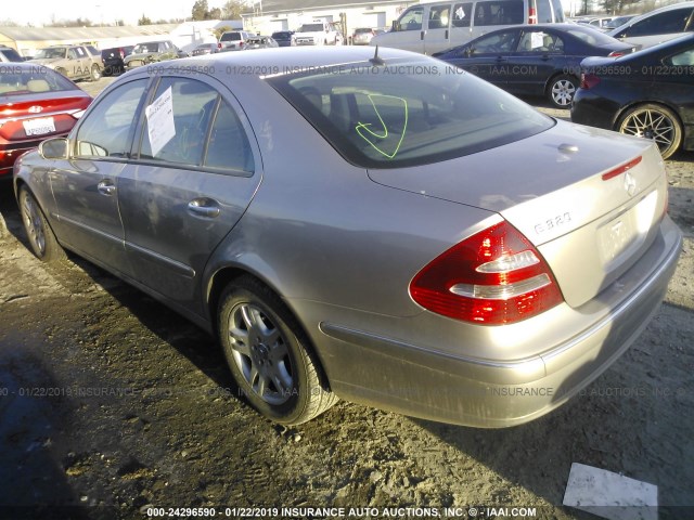 WDBUF65J04A411370 - 2004 MERCEDES-BENZ E 320 Champagne photo 3