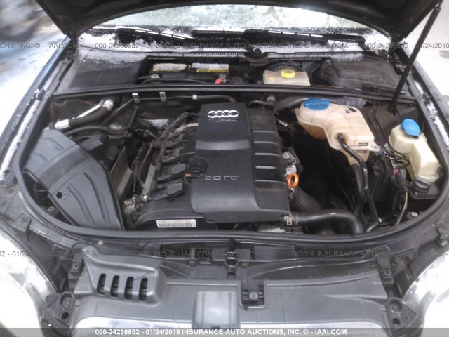 WAUAF78EX6A297564 - 2006 AUDI A4 2/TURBO BLACK photo 10