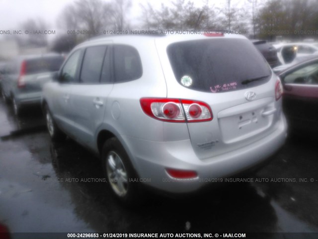 5XYZGDAB5CG161159 - 2012 HYUNDAI SANTA FE GLS SILVER photo 3