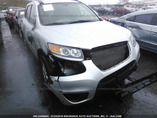 5XYZGDAB5CG161159 - 2012 HYUNDAI SANTA FE GLS SILVER photo 6