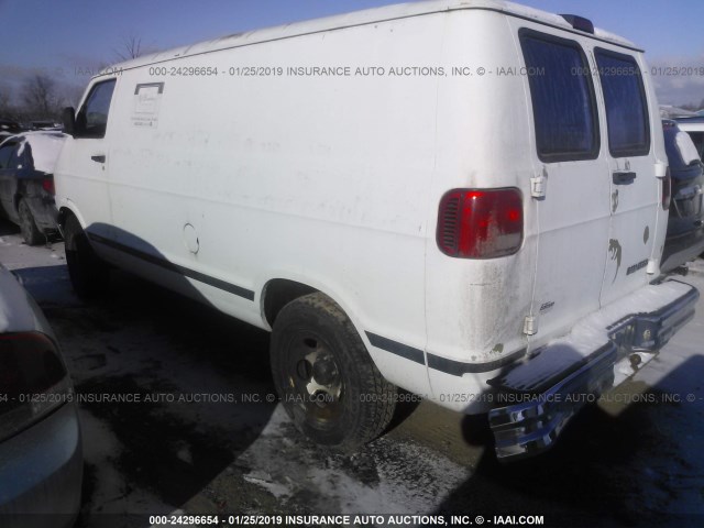 2D7HB11YX3K500053 - 2003 DODGE RAM VAN B1500 WHITE photo 3