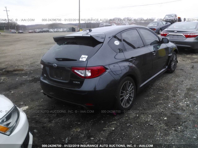 JF1GR7E61DG882387 - 2013 SUBARU IMPREZA WRX GRAY photo 4