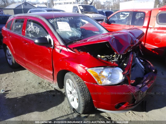 1C3CDWDAXCD533398 - 2012 DODGE CALIBER SXT RED photo 1