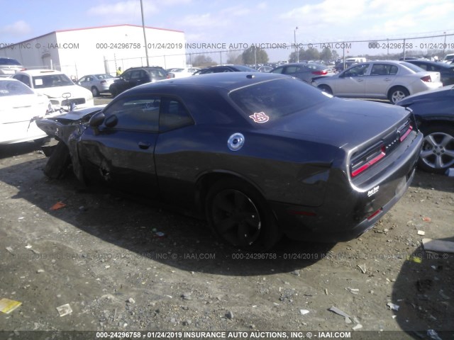 2C3CDZAG8FH850906 - 2015 DODGE CHALLENGER SXT GRAY photo 3