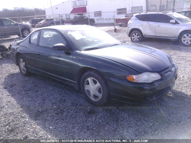 2G1WX15K829315717 - 2002 CHEVROLET MONTE CARLO SS მწვანე ფოტო 1