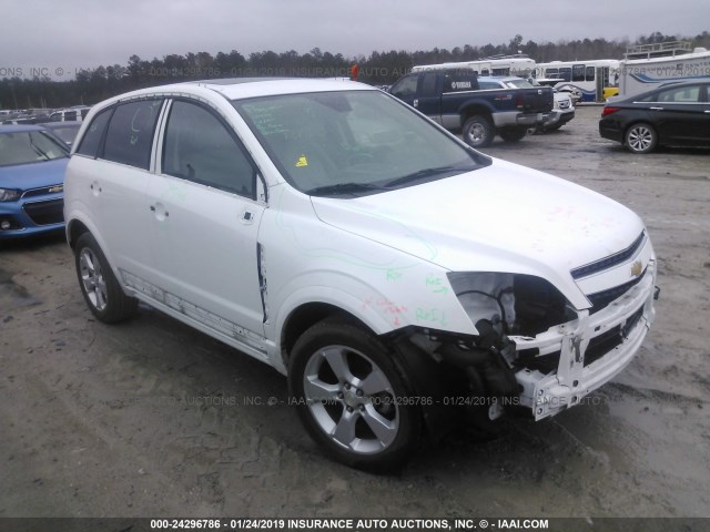 3GNAL4EK1ES681015 - 2014 CHEVROLET CAPTIVA LTZ WHITE photo 1