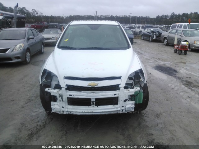 3GNAL4EK1ES681015 - 2014 CHEVROLET CAPTIVA LTZ WHITE photo 6