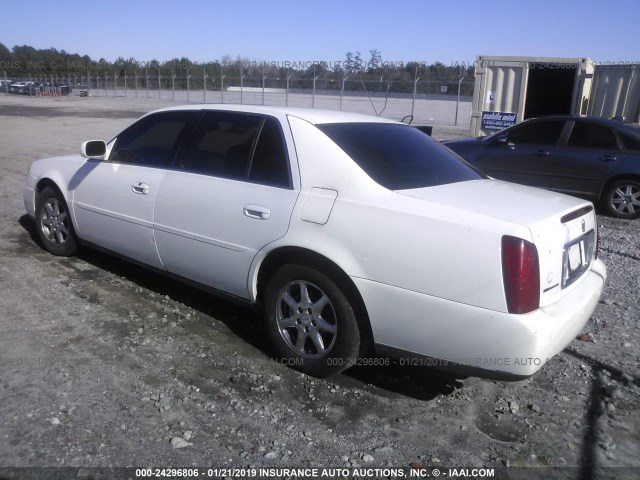 1G6KD54Y12U184373 - 2002 CADILLAC DEVILLE WHITE photo 3