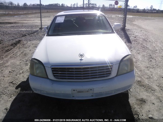 1G6KD54Y12U184373 - 2002 CADILLAC DEVILLE WHITE photo 6