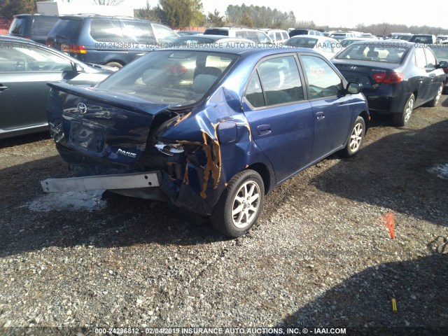 JT2BK18U420064666 - 2002 TOYOTA PRIUS BLUE photo 4