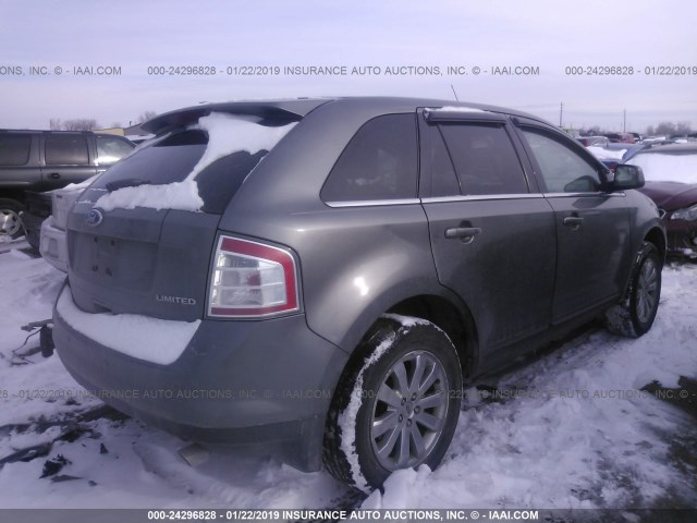 2FMDK3KC5ABA30806 - 2010 FORD EDGE LIMITED GRAY photo 4