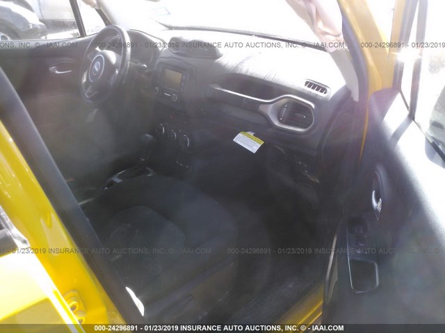 ZACCJABT0FPC16683 - 2015 JEEP RENEGADE LATITUDE YELLOW photo 5