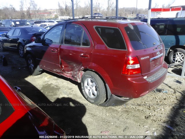 KNDJC736975688713 - 2007 KIA SORENTO EX/LX RED photo 3