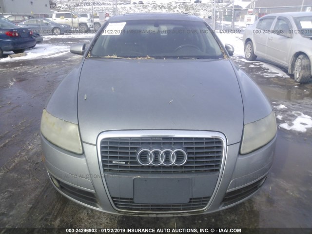 WAUDG74F26N072265 - 2006 AUDI A6 3.2 QUATTRO GRAY photo 6