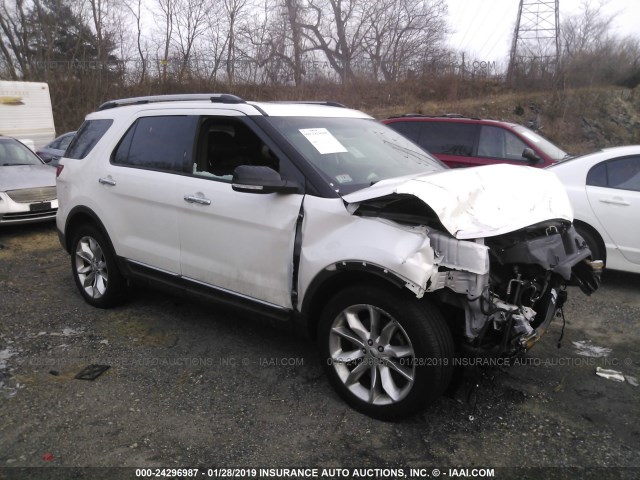 1FM5K8D89EGA15413 - 2014 FORD EXPLORER XLT WHITE photo 1