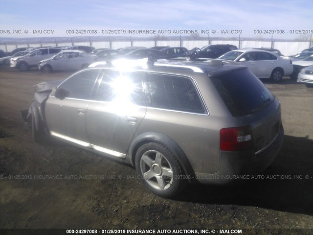 WA1YD64B54N056668 - 2004 AUDI ALLROAD BROWN photo 3