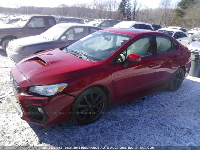 JF1VA1C62J9815912 - 2018 SUBARU WRX PREMIUM RED photo 2