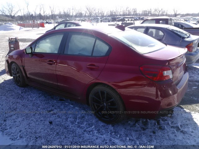 JF1VA1C62J9815912 - 2018 SUBARU WRX PREMIUM RED photo 3