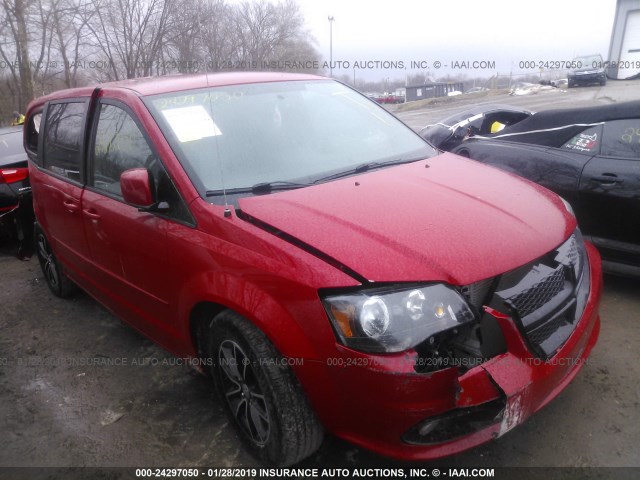 2C4RDGCG2FR524634 - 2015 DODGE GRAND CARAVAN SXT RED photo 1