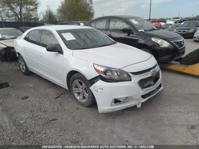 1G11B5SLXFF208114 - 2015 CHEVROLET MALIBU LS WHITE photo 1