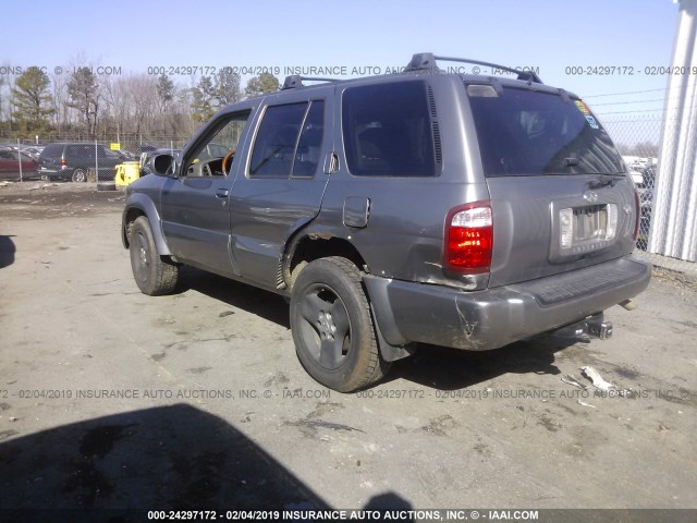 JNRDR09Y33W304182 - 2003 INFINITI QX4 GRAY photo 3