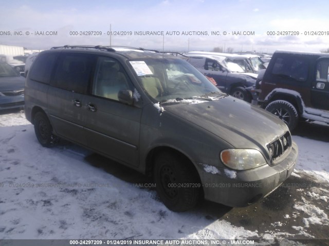 KNDUP132156695786 - 2005 KIA SEDONA EX/LX GREEN photo 1